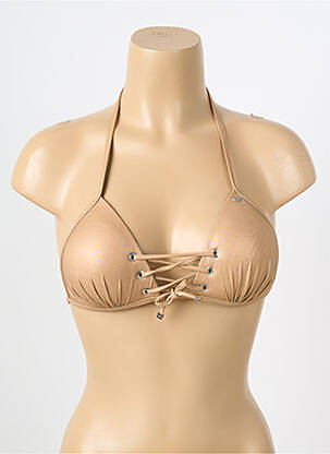 Sutien de costum de baie top triunghiuri top triunghiuri auriu LPB femeie