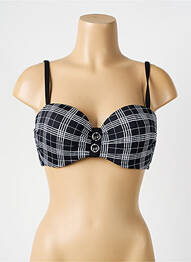 Sutien de costum de baie elasticitate top sutien modelat negru LPB femme