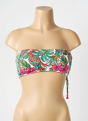 Sutien de costum de baie elasticitate top bentiță verde LPB femeie
