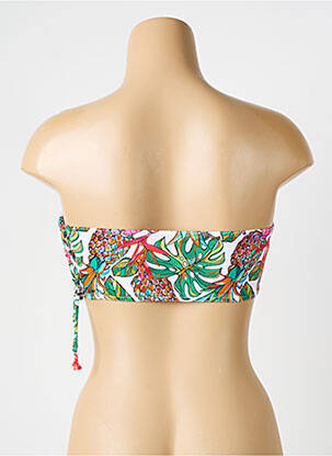 Sutien de costum de baie elasticitate top bentiță verde LPB femeie