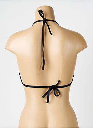 Sutien de costum de baie elasticitate top triunghiuri negru LPB femeie