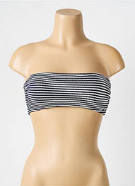 Sutien de costum de baie elasticitate top bentiță albastru LPB femme