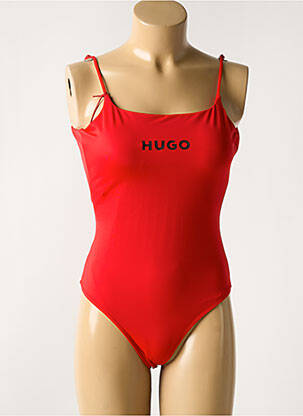 Costum de baie dintr-o singură piesă elasticitate top sutien modelat roșu HUGO BOSS femeie