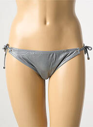 Chiloți de baie efect material satinat bikini gri LPB femme