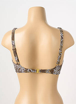 Sutien de costum de baie bretele elastice maro DEIDAD femeie