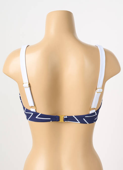 Sutien de costum de baie sutien cupe întregi cu decolteu înalt sutien cupe întregi cu decolteu înalt albastru DEIDAD femme