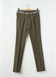 Pantalon chino țesătură poplin mărime normală verde MASON'S homme