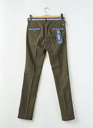 Pantalon chino țesătură poplin mărime normală verde MASON'S bărbat