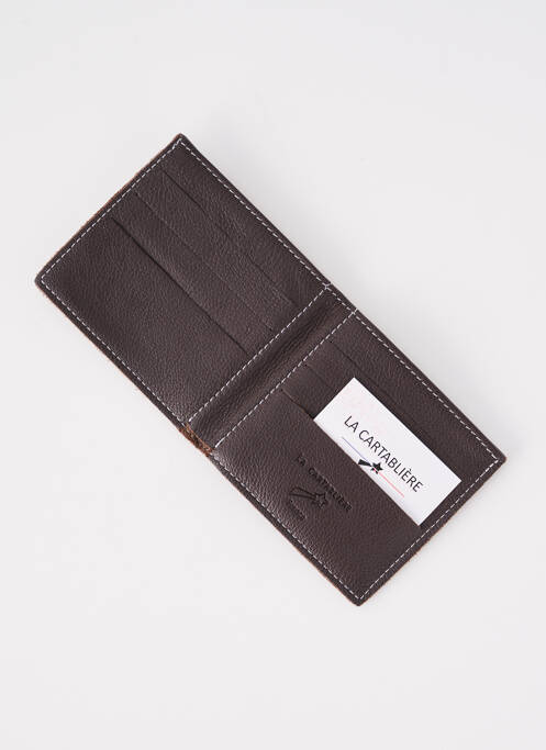 Portofel pentru carduri maro LA CARTABLIÈRE bărbat
