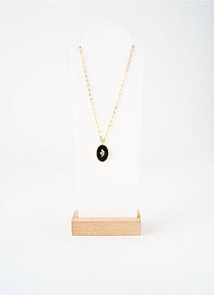 Colier ornament piatră negru NILAI femeie