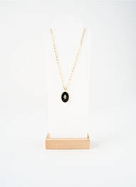 Colier ornament piatră negru NILAI femeie