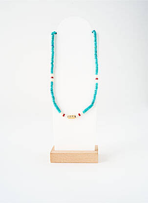 Colier ornament piatră albastru NILAI femeie