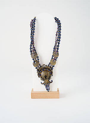 Colier ornament oxid de zirconiu albastru KONPLOTT femme