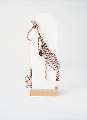 Colier ornament oxid de zirconiu roz KONPLOTT femeie