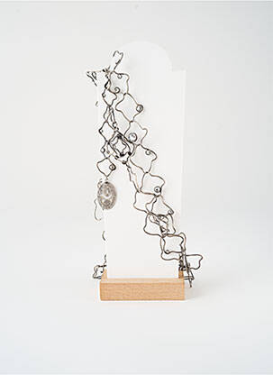 Colier ornament oxid de zirconiu argintiu KONPLOTT femeie