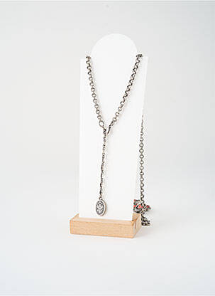 Colier ornament oxid de zirconiu argintiu KONPLOTT femeie