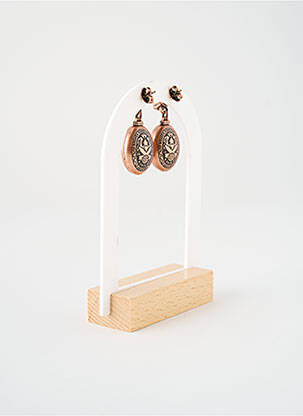 Cercei ornament oxid de zirconiu roz KONPLOTT femeie