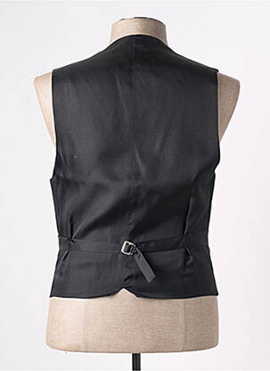 Vestă fără mâneci efect material satinat negru JEAN DE SEY bărbat