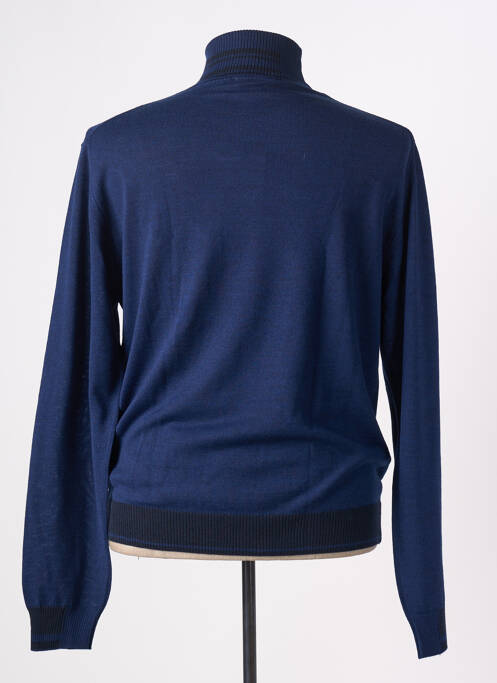 Pulover cu guler înalt albastru MANUEL RITZ bărbat