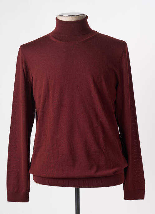 Pulover cu guler înalt roșu HUGO BOSS bărbat