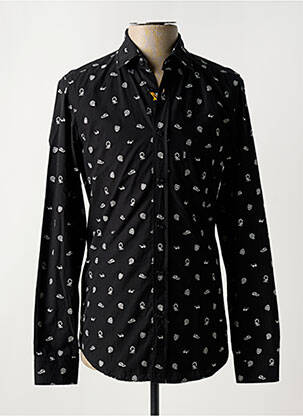 Cămașă cu mâneci lungi negru HUGO BOSS bărbat