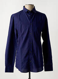 Cămașă cu mâneci lungi imprimeu fantezie albastru TRUSSARDI JEANS homme