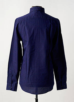 Cămașă cu mâneci lungi imprimeu fantezie albastru TRUSSARDI JEANS bărbat
