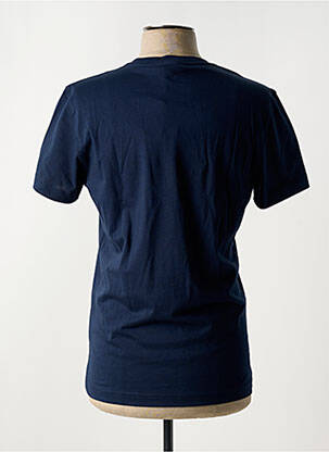 Tricou croială cambrată mâneci scurte albastru 8JS bărbat
