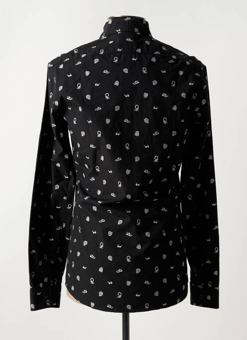 Cămașă cu mâneci lungi negru HUGO BOSS bărbat