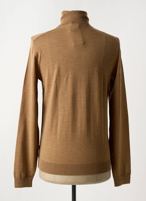 Pulover cu guler înalt maro HUGO BOSS bărbat