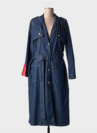 Trench buzunare fără glugă albastru HUGO BOSS femme