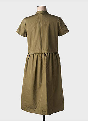 Rochie midi mâneci scurte mâneci scurte verde ASPESI femeie