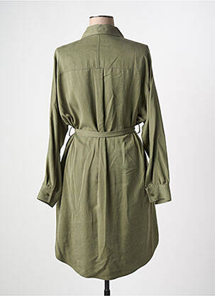 Rochie midi mâneci lungi mâneci lungi verde HUGO BOSS femeie