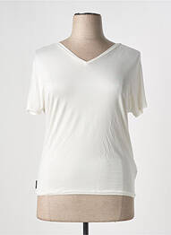 Tricou guler în v mâneci scurte bej RRD (ROBERTO RICCI DESIGNS) femme