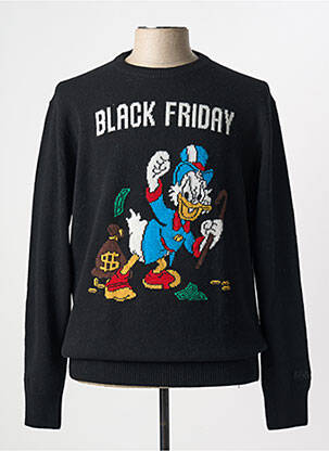 Pulover negru MC2 SAINT BARTH bărbat