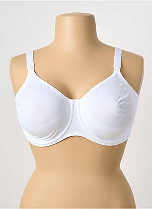Lenjerie maternitate efect material satinat alb ANITA femeie