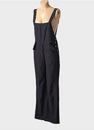 Salopetă-pantalon fără mâneci fără mâneci negru ARELINE femme