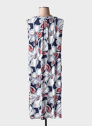 Rochie midi imprimeu floral fără mâneci albastru BARANDI femeie