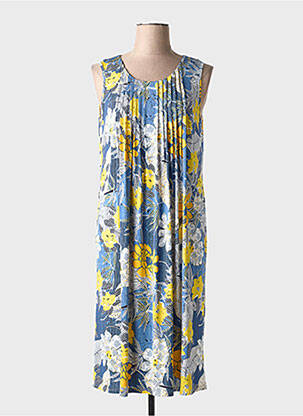 Rochie midi imprimeu floral fără mâneci albastru BARANDI femeie