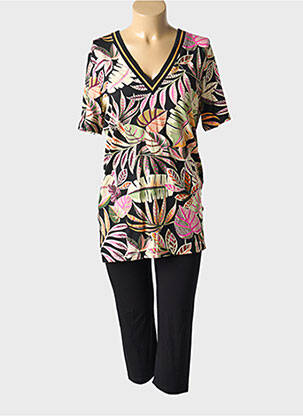 Pijama negru CHERIE LINE femeie