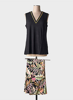 Pijama negru CHERIE LINE femeie