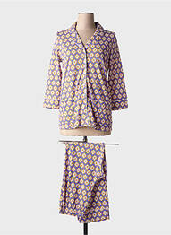 Pijama croială dreaptă violet SENORETTA femme