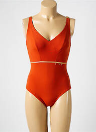 Costum de baie dintr-o singură piesă elasticitate portocaliu EMPREINTE femme