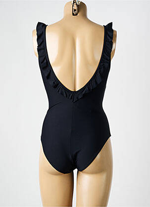 Costum de baie dintr-o singură piesă efect material satinat negru MARIE JO femeie