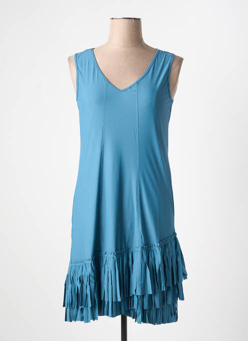 Rochie midi fără mâneci fără mâneci albastru ARELINE femme