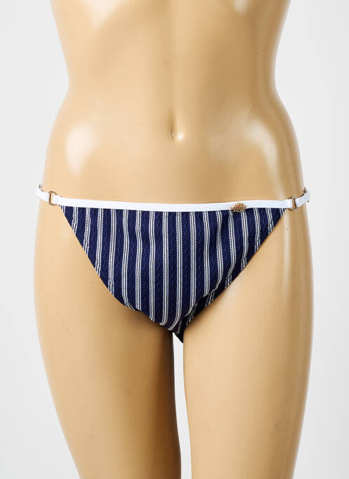 Chiloți de baie imprimeu dungi bikini albastru SUN PLAYA femme