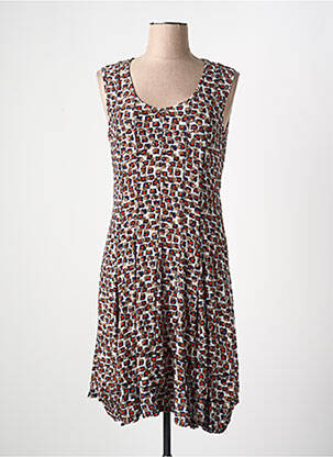 Rochie midi maro ARELINE femeie