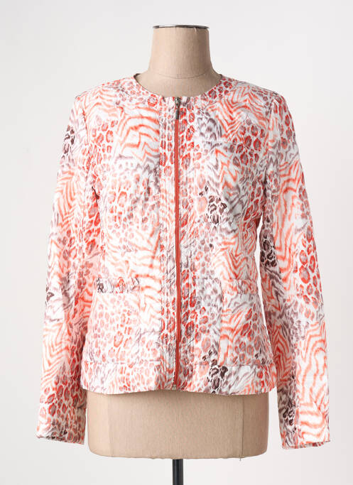 Geacă matlasată buzunare fără glugă portocaliu ARELINE femme