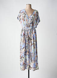 Rochie lungă mâneci scurte mâneci scurte violet GARCIA femme