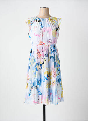 Rochie midi mâneci scurte mâneci scurte albastru COMMA, femeie